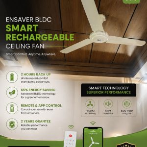 NSAVER 52 INCH SMART BLDC RCHARGEABLE CEILING FAN